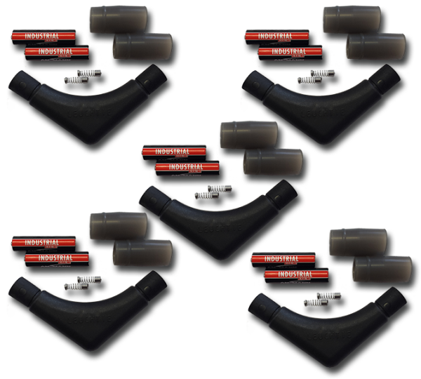 Economy pack 5 spare part set LEUCHTIE Plus or Premium black