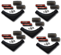 Sparpack 5 Ersatzteilset LEUCHTIE Plus oder Premium schwarz