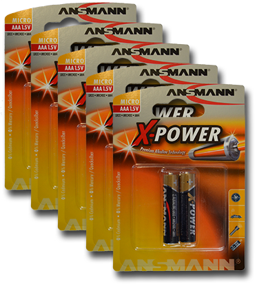 Economy pack batteries type AAA 2 pieces