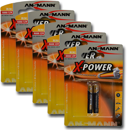 Sparpack Batterien Typ AAAA 5*2 St&uuml;ck